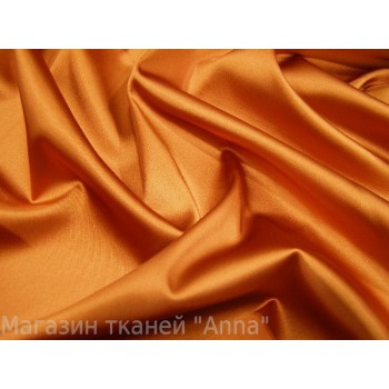 Плотный атлас-стрейч Armani оранжевого оттенка