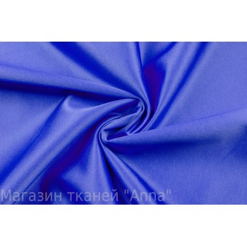 Плательная ткань с атласным блеском и насыщенного синего цвета