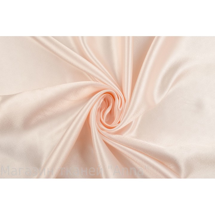 Атласная костюмно-плательная ткань розового и оранжевого цвета