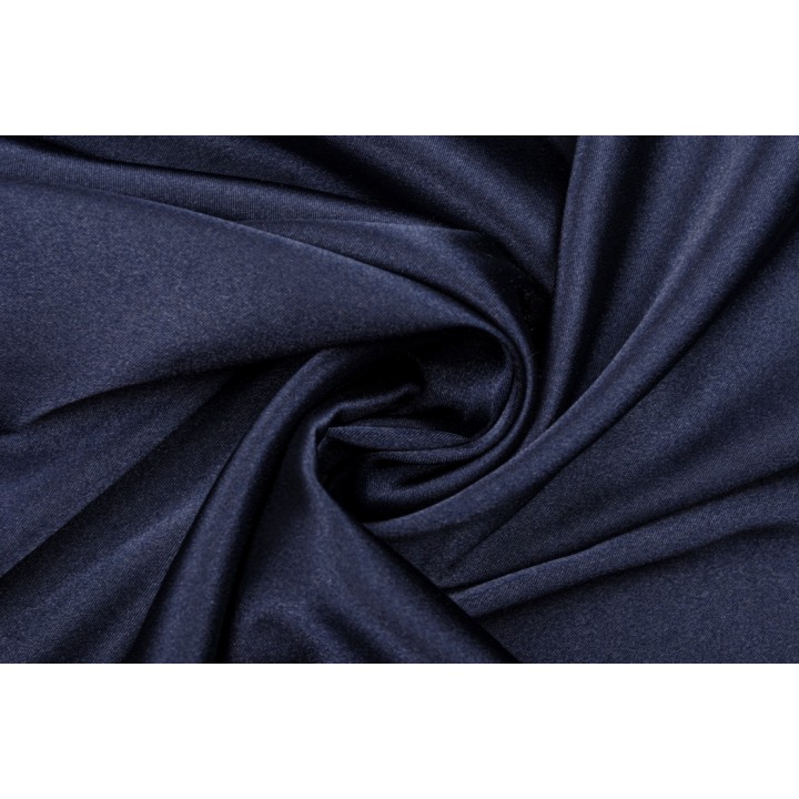 Темно-синий атлас-стрейч для платья или костюма