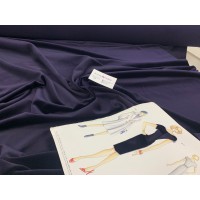 Бархат на хлопковой основе темно-фиолетового цвета