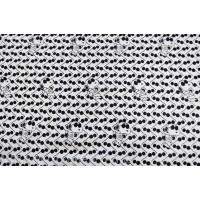 Хлопковый батист с детским узором в черно белой гамме