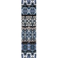 Сине-серый трикотаж Джерси с принтом "калейдоскоп"
