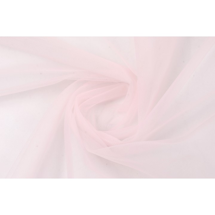 Светло-розовый фатин, мягкая ткань