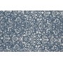 Жаккард стрейч "кружевница" - очень мягкий на ощуп, хорошо драппируется, темно синий рисунок на серебристой основе.