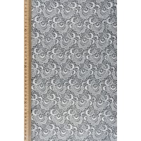 Белый гипюр с плотным узором на органзе