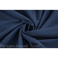 Темный синий хлопок-стрейч для платья и сорочки