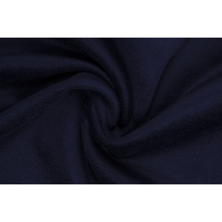 Темно-синяя пальтовая ткань с кашемиром