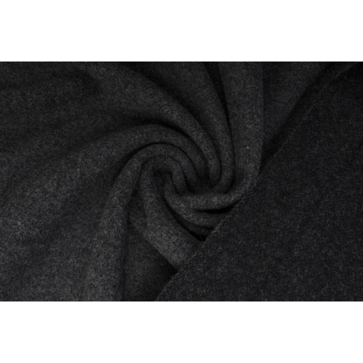 Темно-серый драп для теплого пальто
