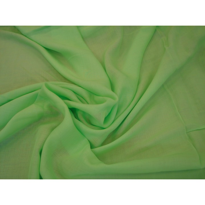 Штапель салатового цвета для блузки или рубашки