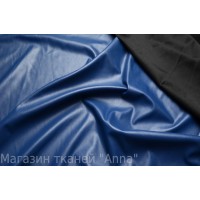 Тонкий кожзам красивого синего цвета