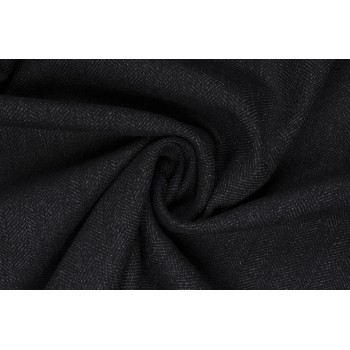 Темно-серая шерсть Елочка - классический офисный вариант костюмной ткани