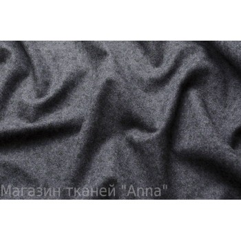 Темно-серый меланж - мягкая костюмная шерсть
