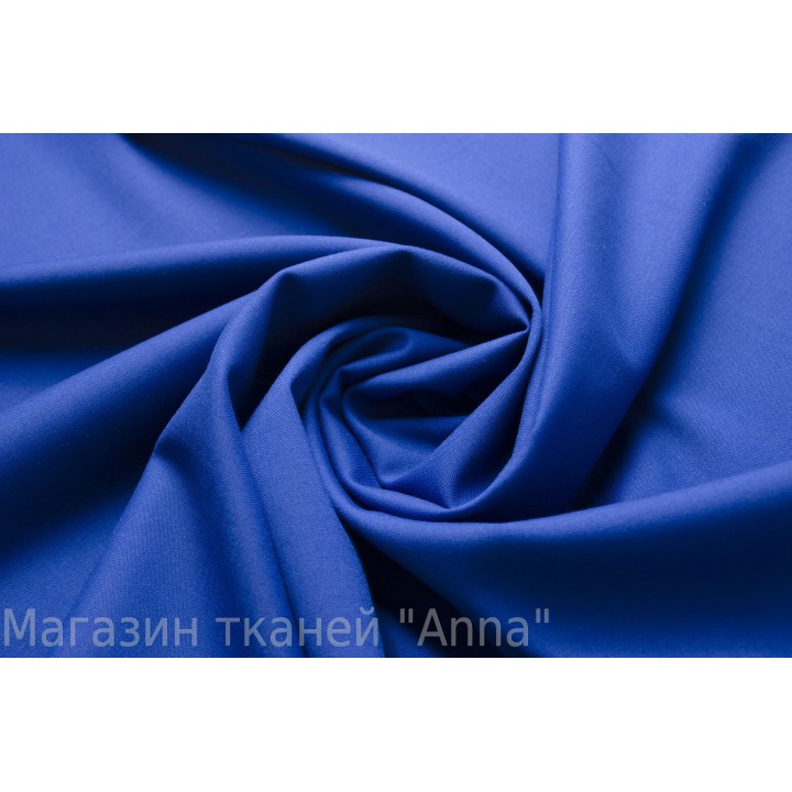 Красивая плательная шерсть в насыщенном синем цвете