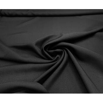Черный габардин для платья или костюма