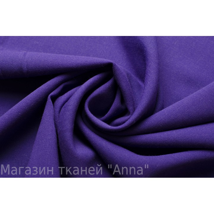 Ярко-фиолетовая креповая костюмная ткань для платья