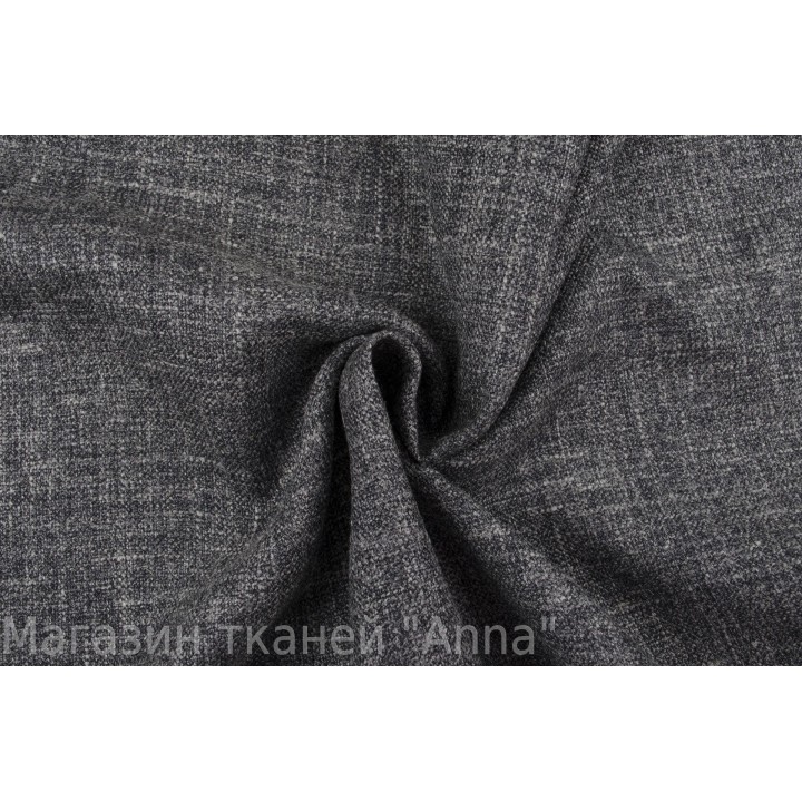 Серый меланж - костюмная шелковая ткань