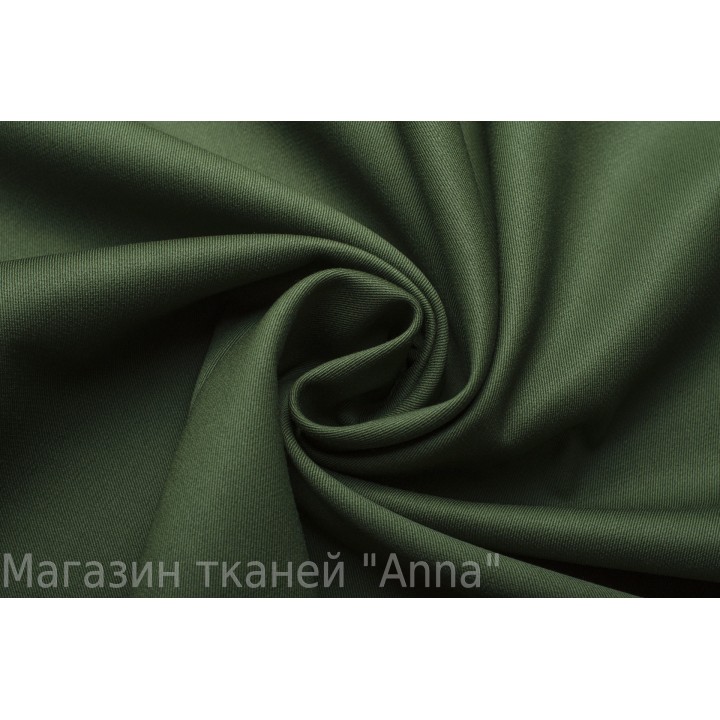 Плотный темно-зеленый драп для костюма
