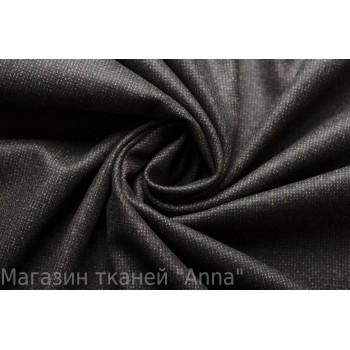 Мягкая костюмная ткань темно-коричневая