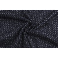 Мягкая темно-синяя шерсть с узором зигзаг