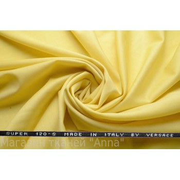 Костюмная шерсть Versace super 120 - светло-желтый