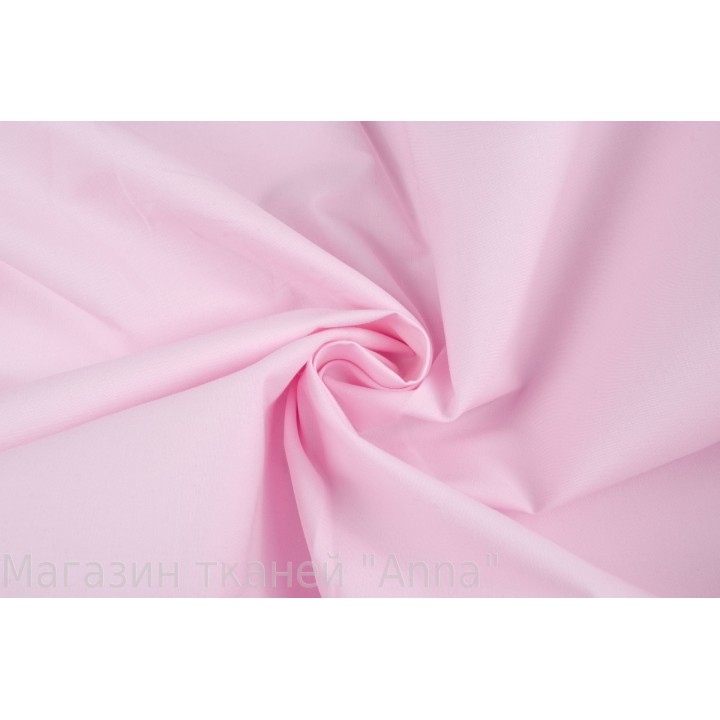 Нежно розовый плотный хлопок для платья