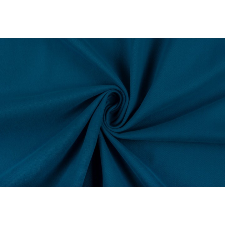 Плотный коттон саржевого плетения - цвета Темная бирюза