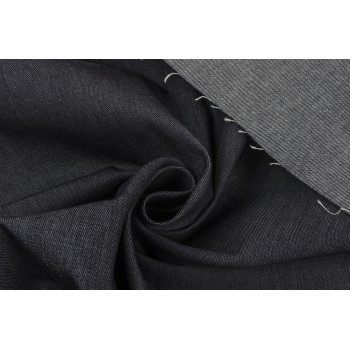 Черная плотная джинсовая ткань