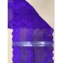 Ярко-фиолетовая вышивка на эластичной сетке