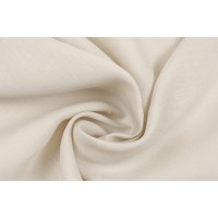 Светло-бежевая тонкая льняная ткань