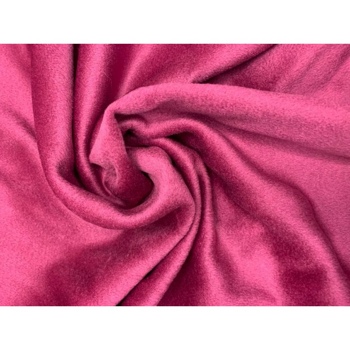 Пальтовая ткань с кашемиром темно-розового цвета