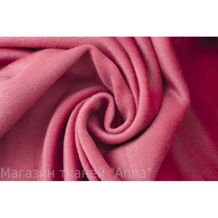 Пальтовый кашемир темно-розового теплого оттенка
