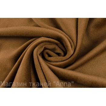 Пальтовая шерсть с кашемиром коричневого цвета