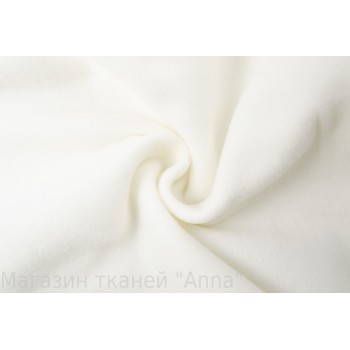 Молочная пальтовая ткань с кашемиром