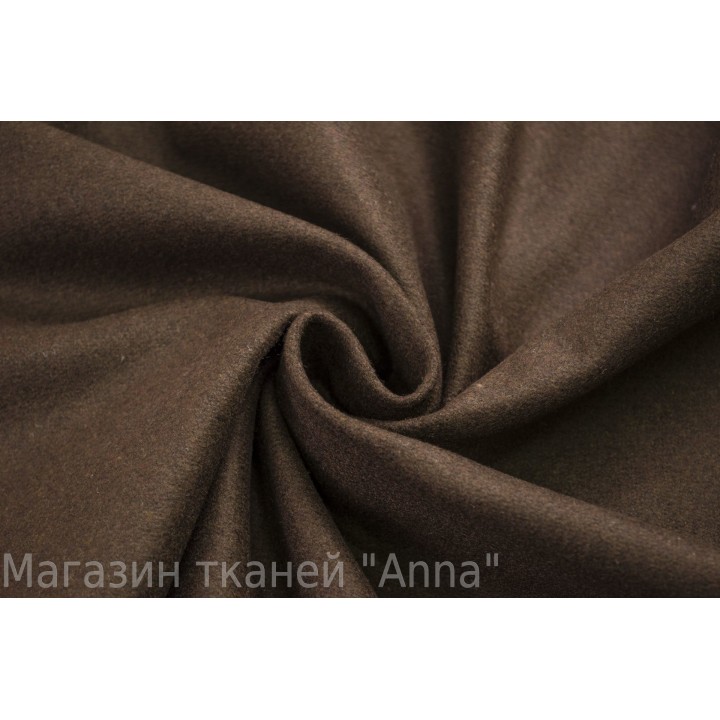 Тонкая темно-коричневыя шерсть для демисезонного пальто