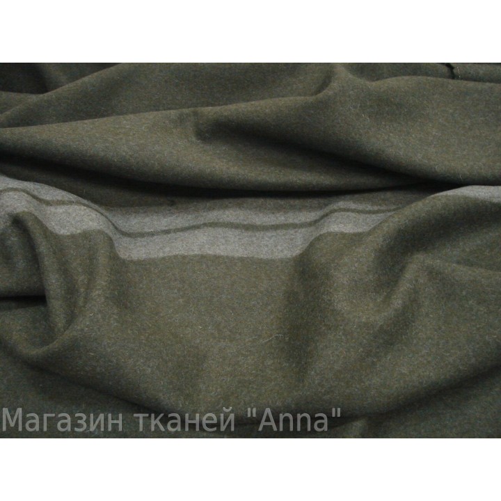 Темно серая пальтовая ткань с декоративной светло-серой полосой через каждые 1,2 м