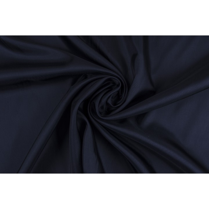 Тонкая темно-синяя ткань для подкладки, матовая