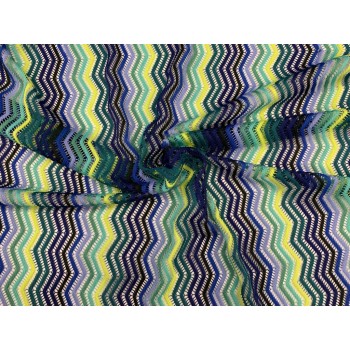 Фактурная разноцветная сетка зигзаг