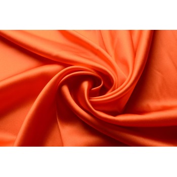 Атласный шелк яркого оранжевого цвета