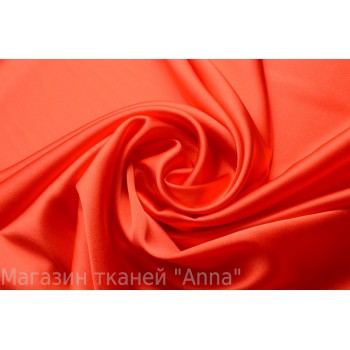 Яркий оранжевый атласный шелк стрейч для одежды