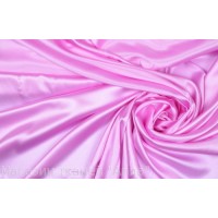 Светло лиловый атласный шелк
