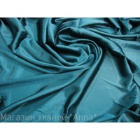 Шелковый атлас оттенка темная бирюза