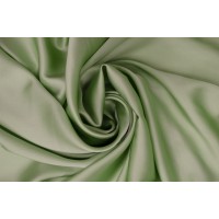 Бледно-салатовый атласный шелк с эластаном