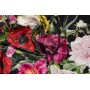 Атласный шелк с цветочным принтом D&G