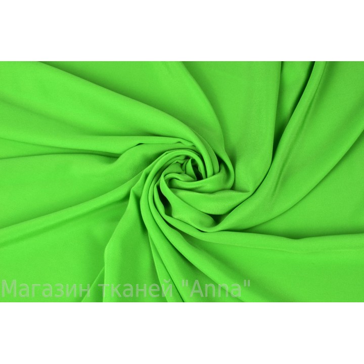Зеленый лайм - шелковый крепдешин для блузки и платья