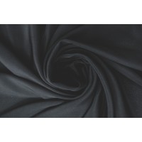 Матовый крепдешин черного цвета из натурального шелка