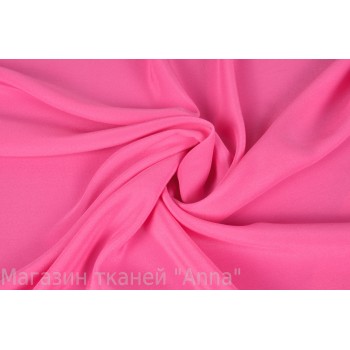 Креп теплого розового цвета из натурального шелка