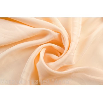 Шелковый креп теплого персикового цвета