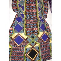 Креп с геометрическим узором