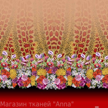 Купонный шелковый муслин в ярком красном цвете